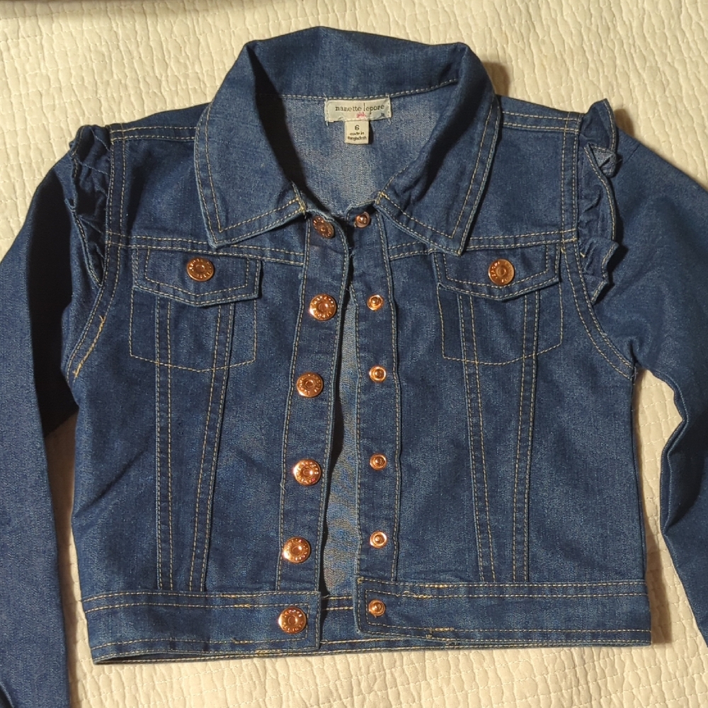 Nanette Lepore Blue Jean Jacket Classic Design